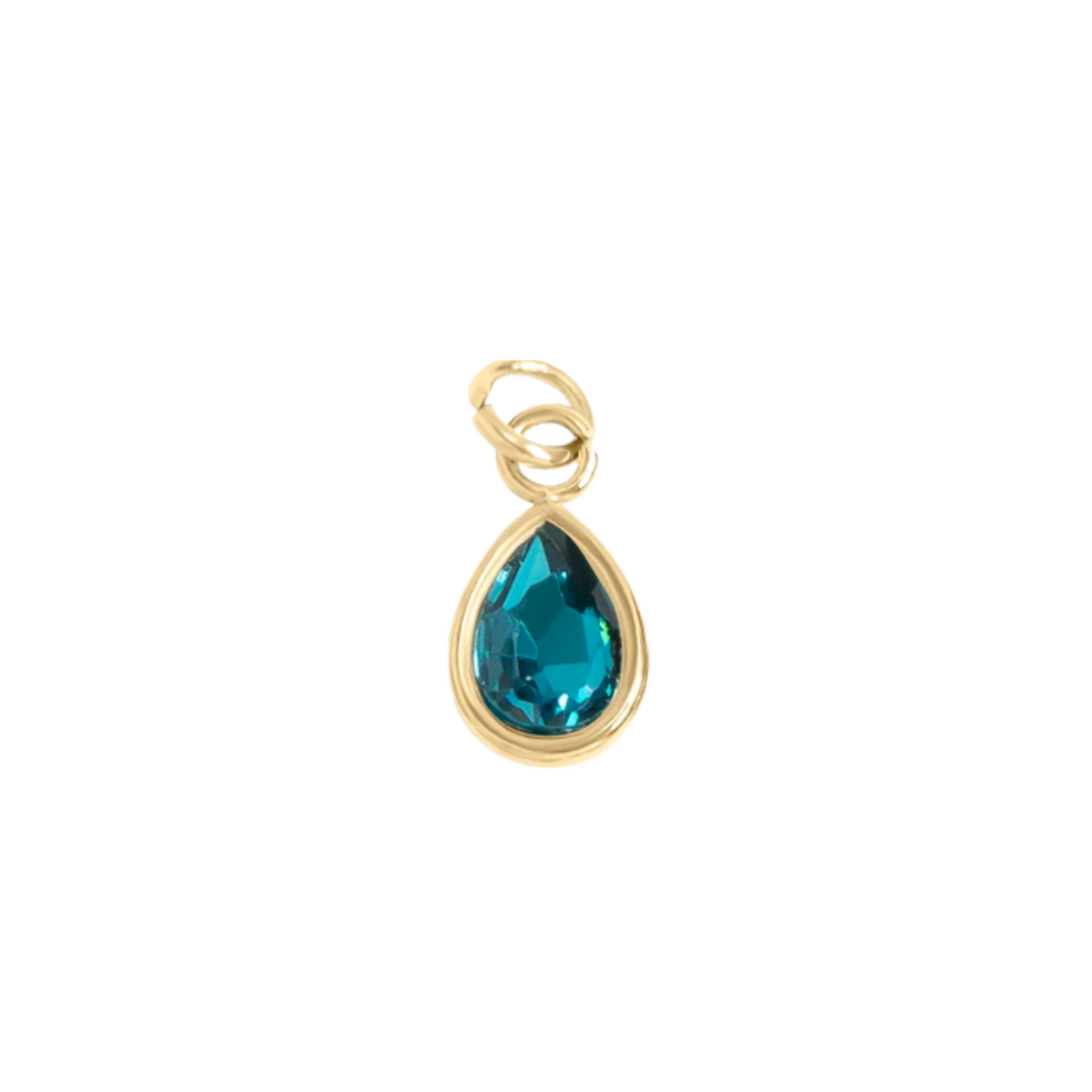 Teardrop Birthstone Charm