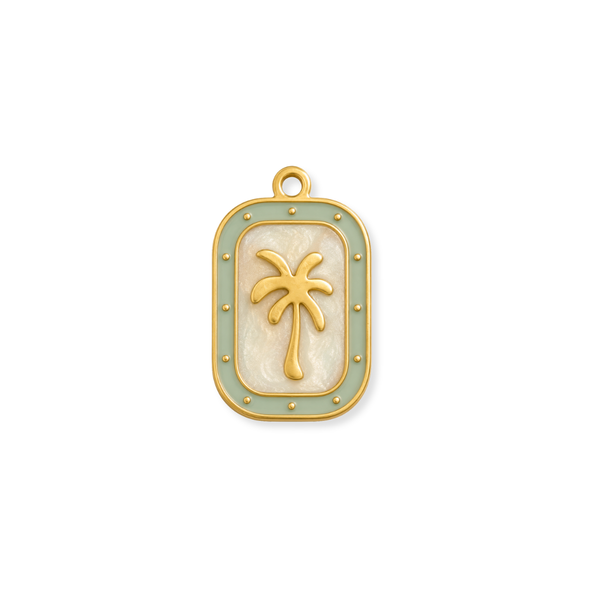 Enamel Palm Tree Charm