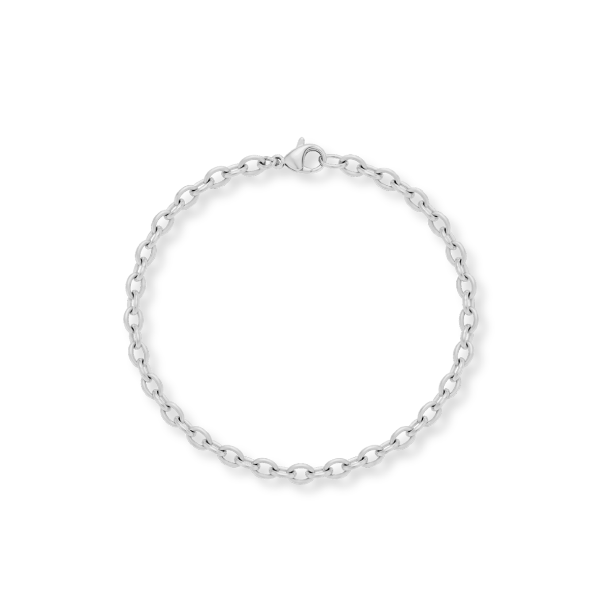 Standard Silver Cable Chain Bracelet
