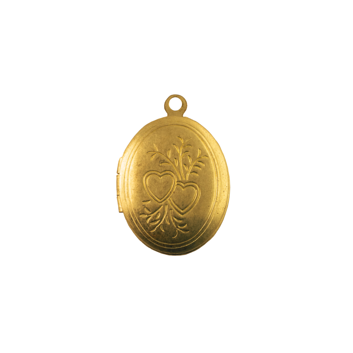 Vintage Brass Oval Locket