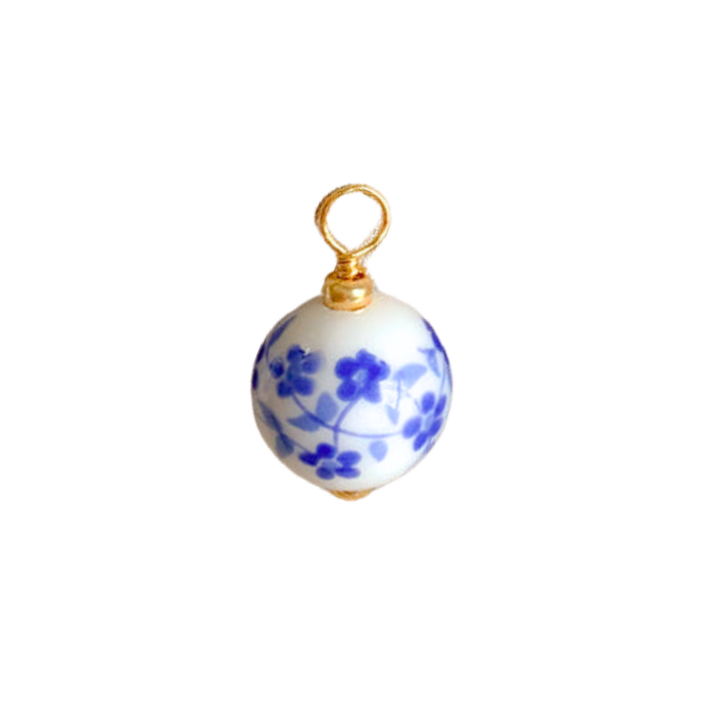 Floral Ceramic Bead Charm