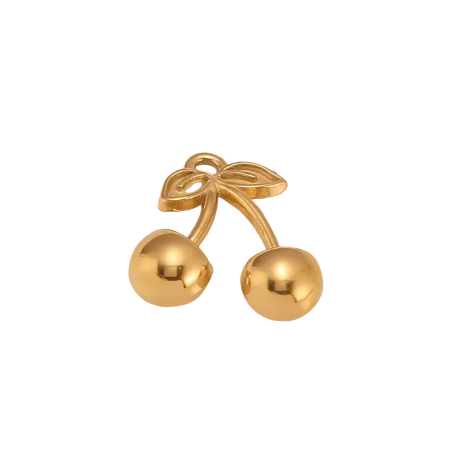 Gold Cherry Charm