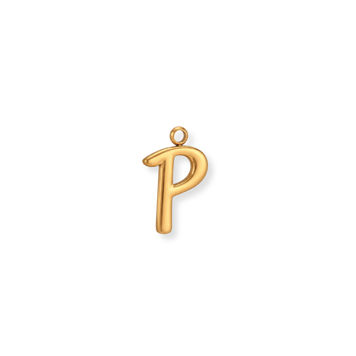 Cursive Letter P Charm