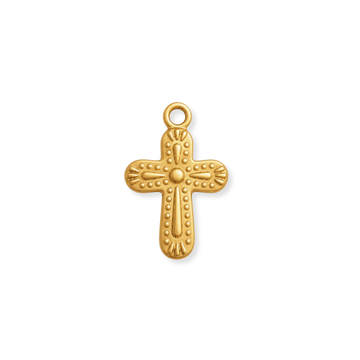Dotted Cross Charm