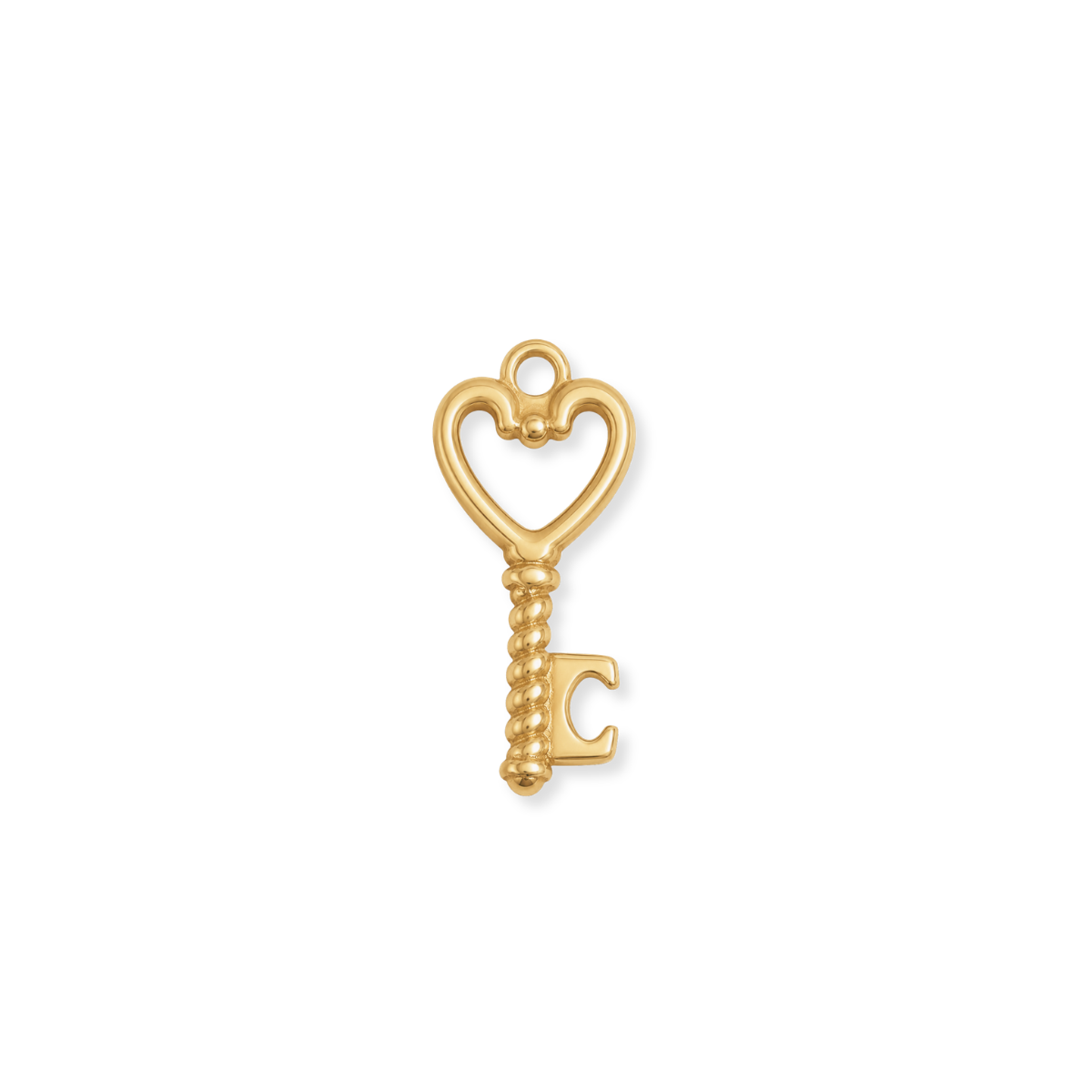 Heart Key Charm