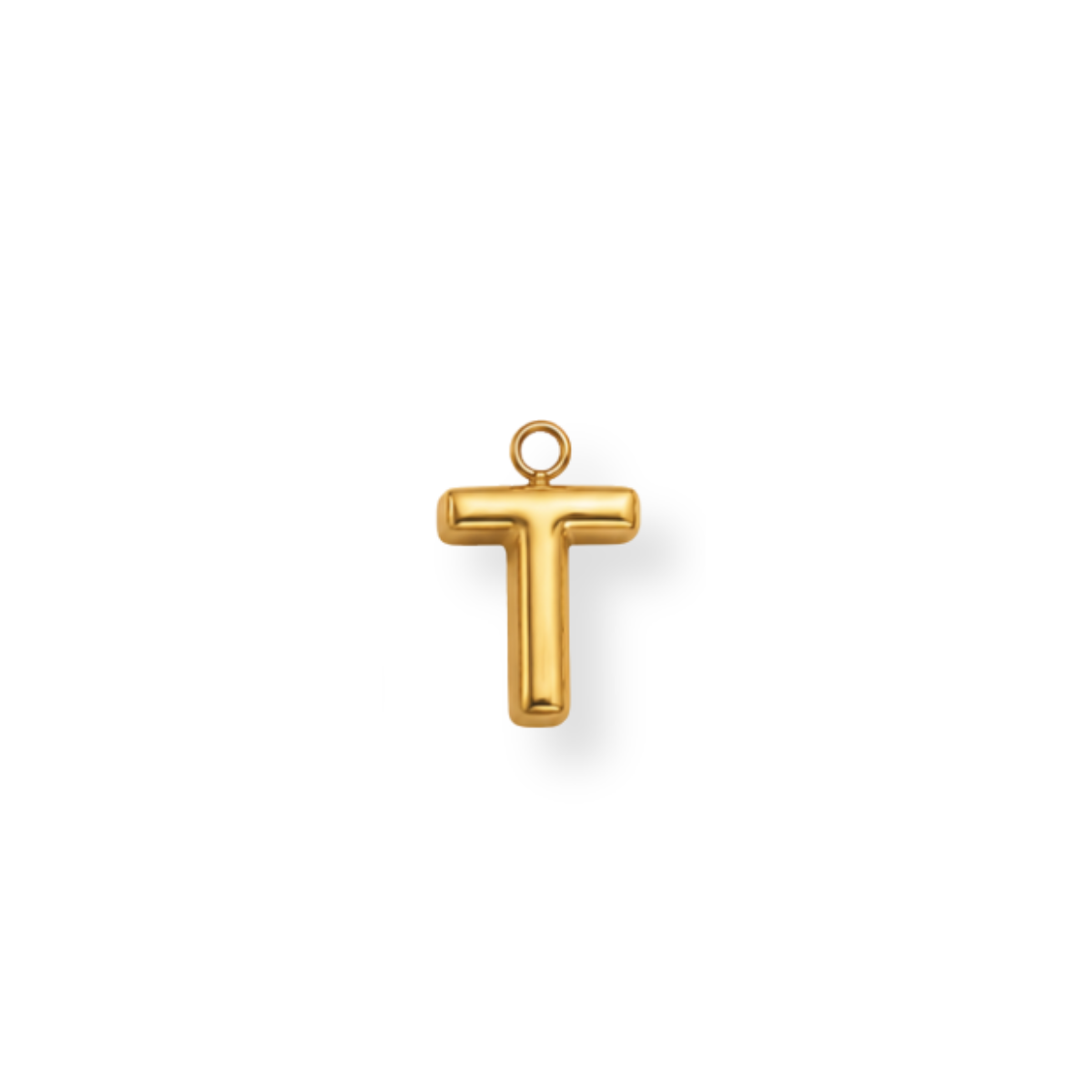 Large Letter T Charm