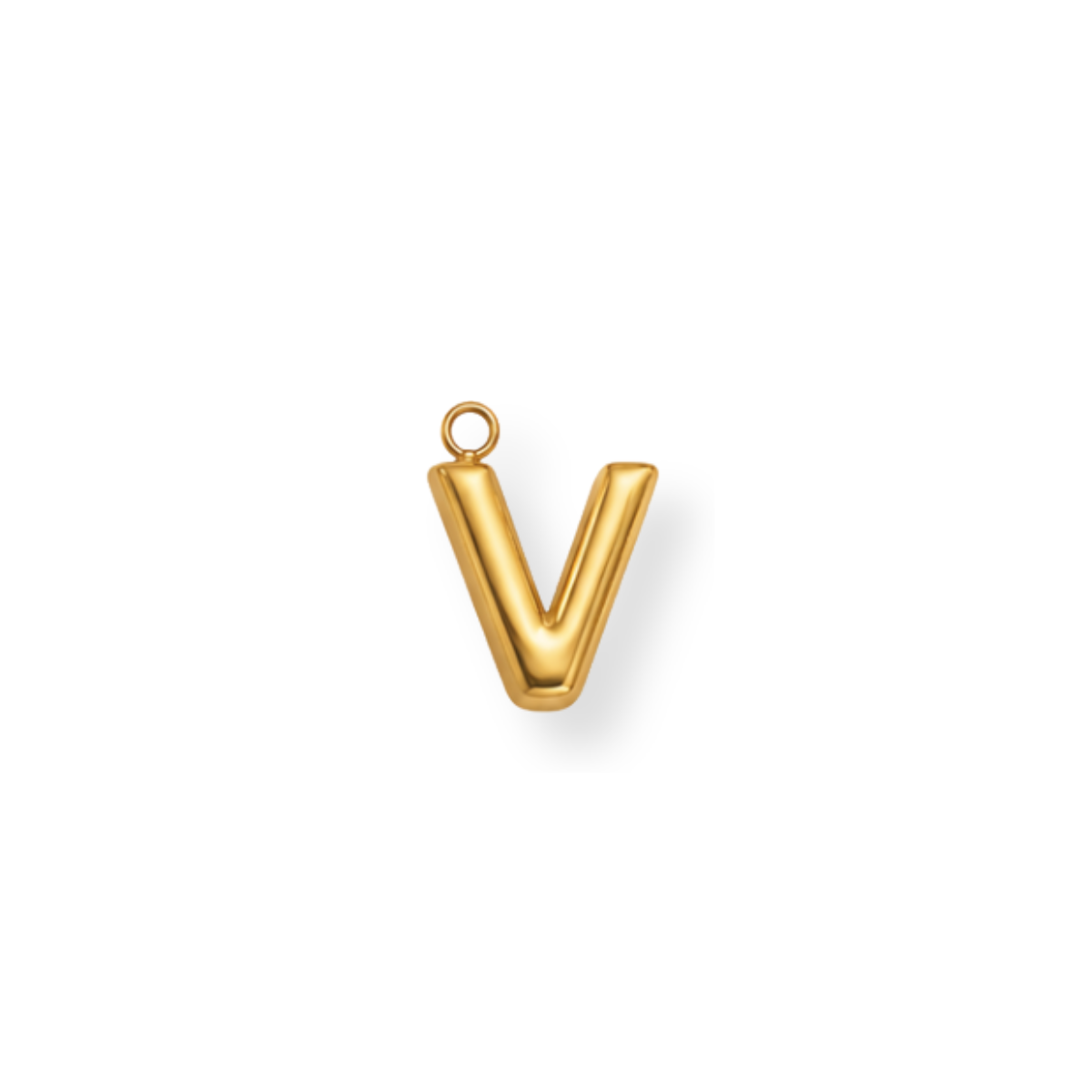 Large Letter V Charm