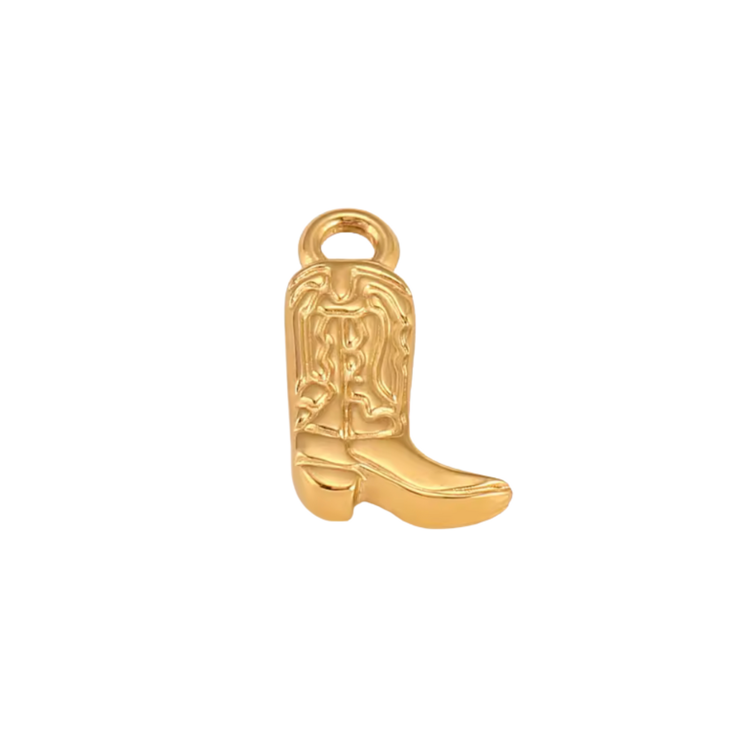 Gold Cowboy Boot Charm