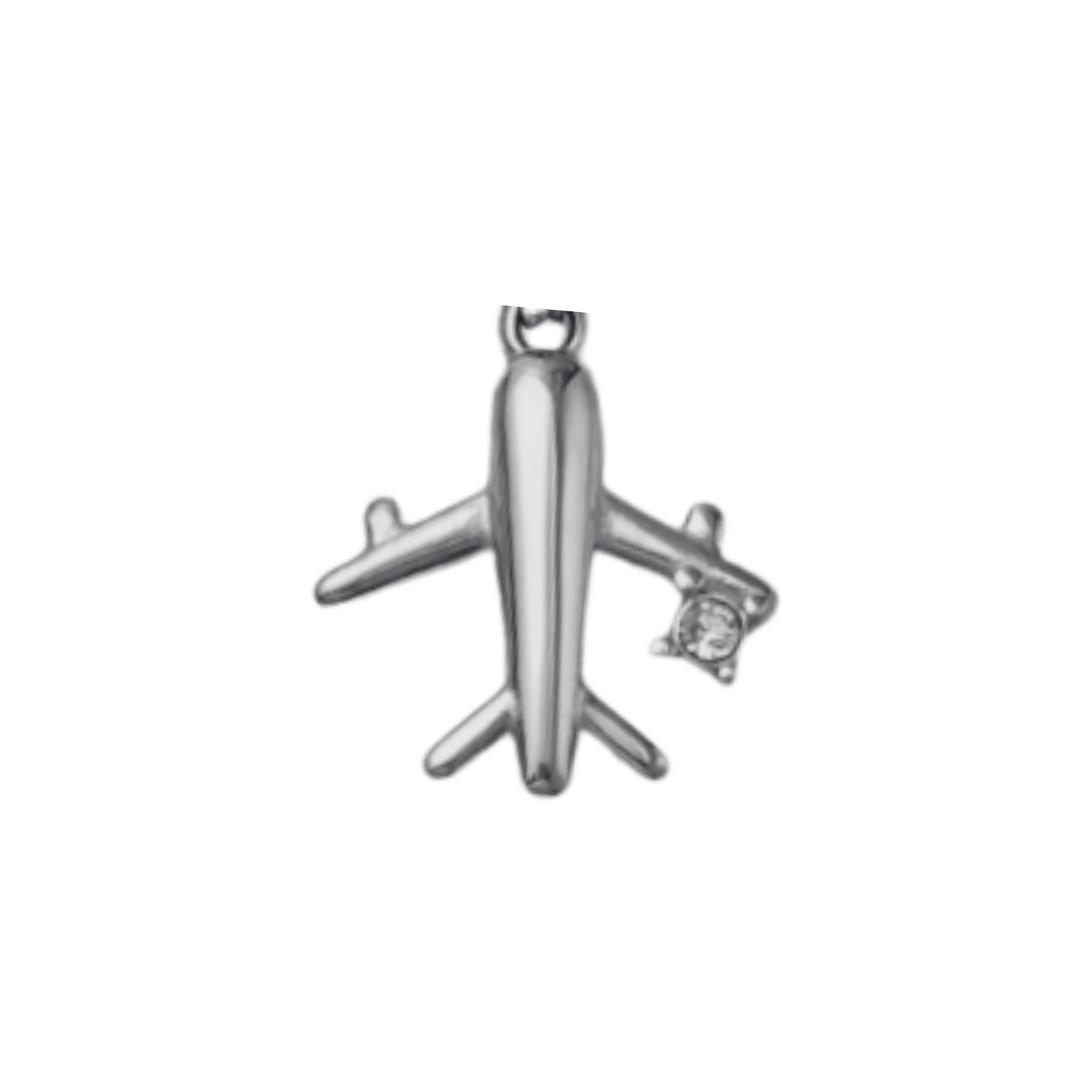 Silver Airplane Charm