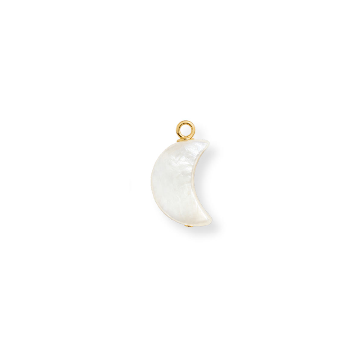 Pearl Moon Bead Charm