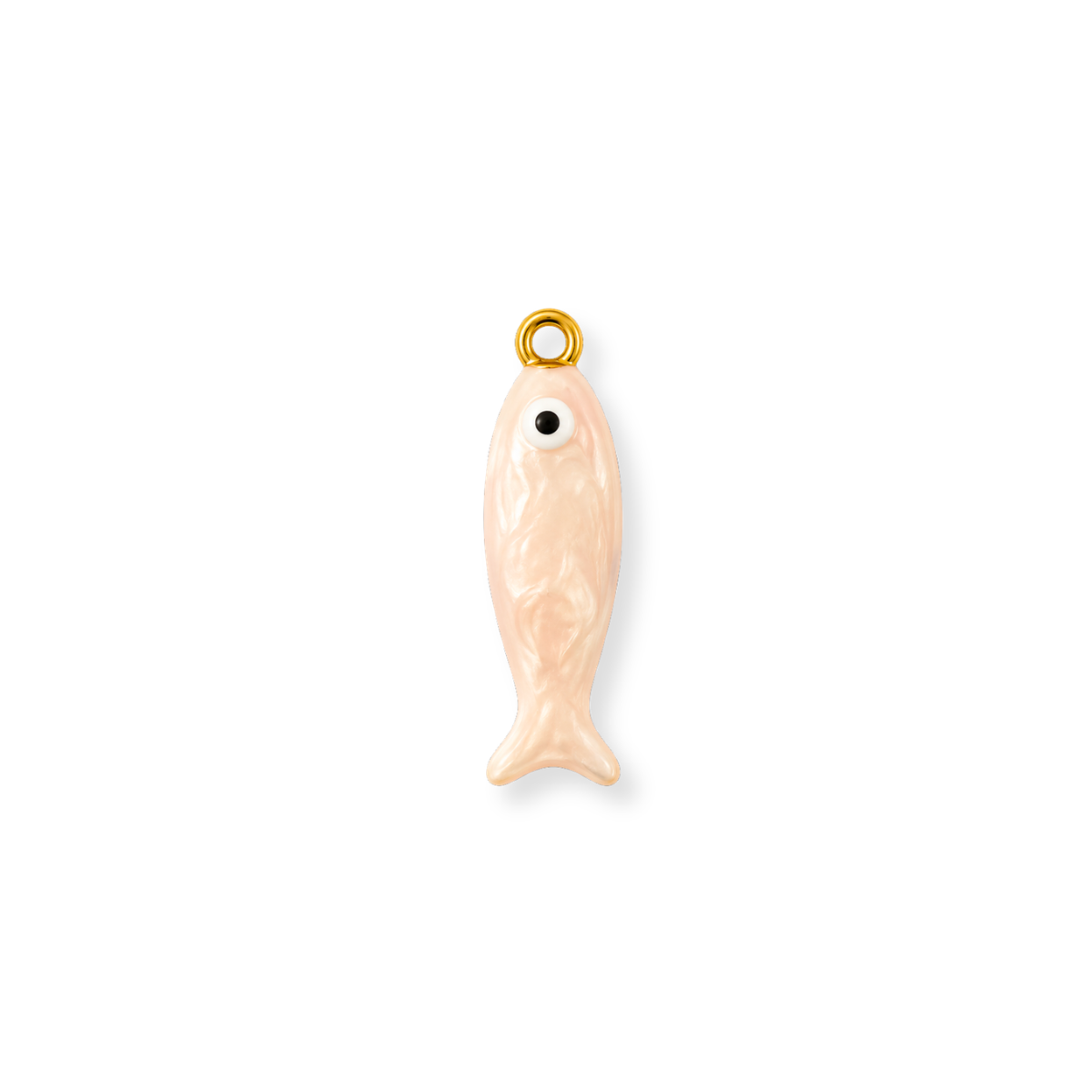 Pink Enamel Fish Charm