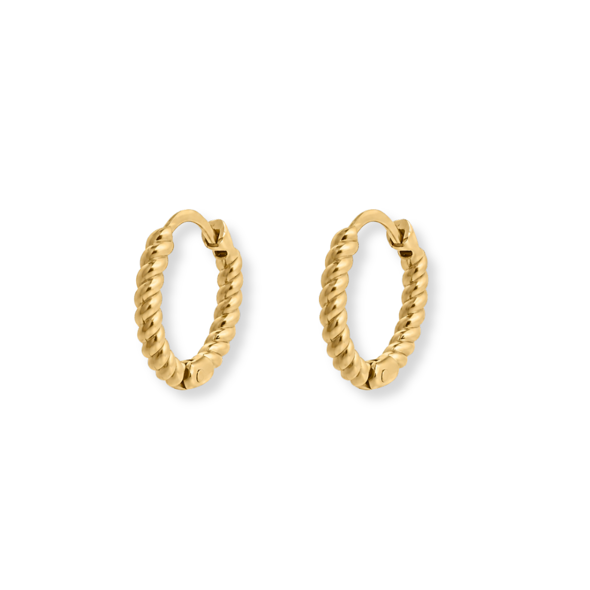 Dainty Rope Hoop Earrings