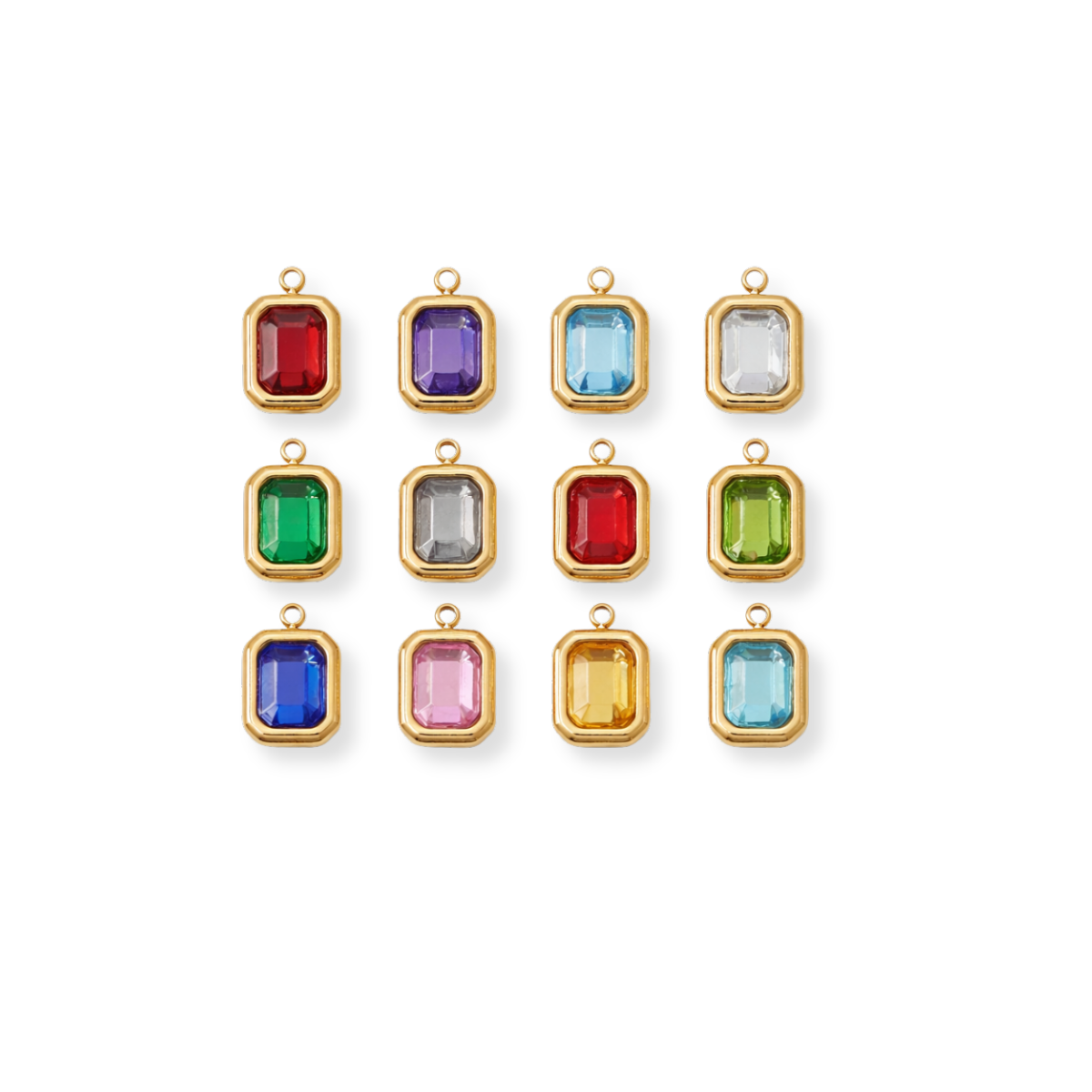 Large Birthstone Charm