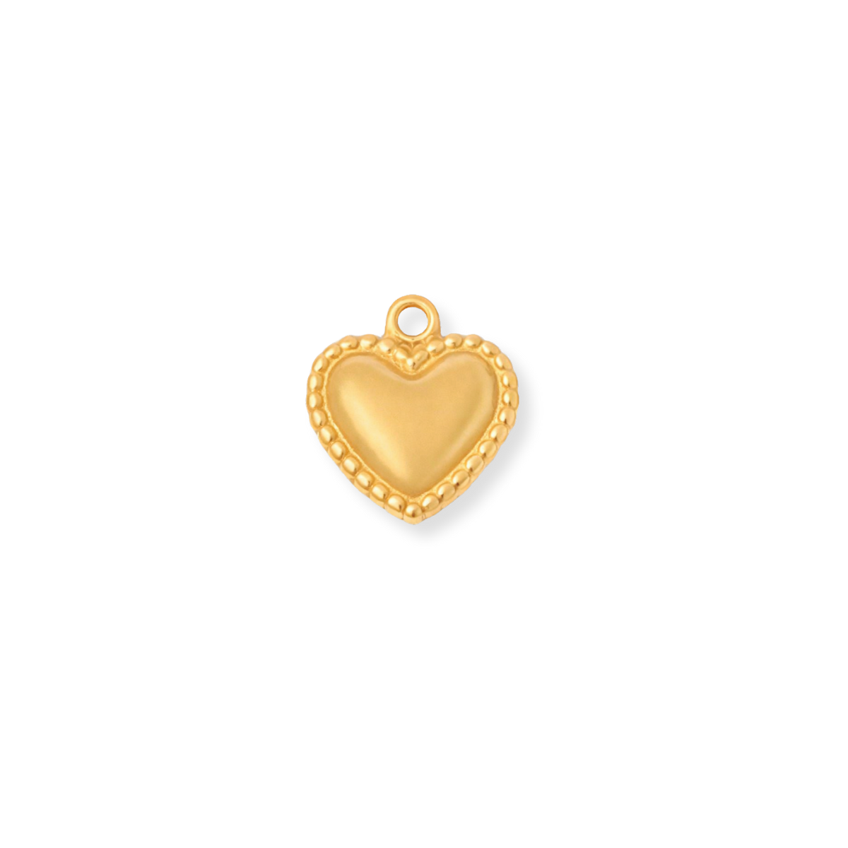 Small Trim Heart Charm