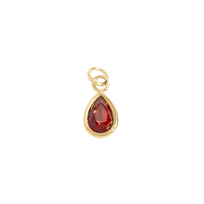 Teardrop Birthstone Charm