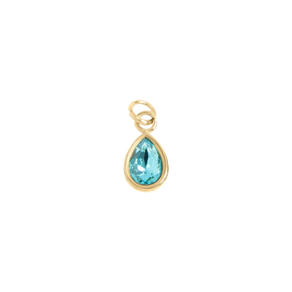 Teardrop Birthstone Charm