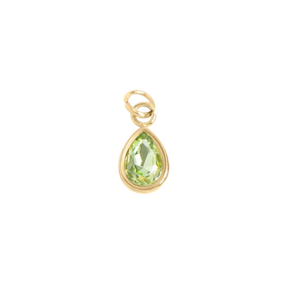 Teardrop Birthstone Charm