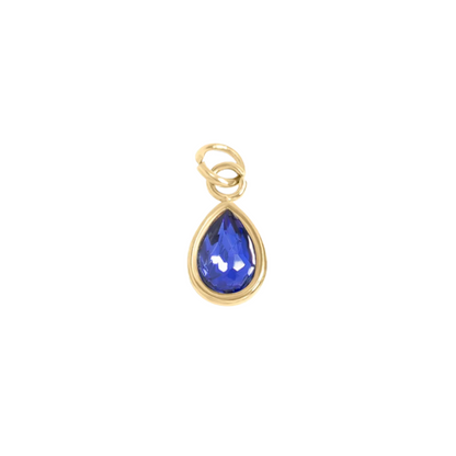 Teardrop Birthstone Charm
