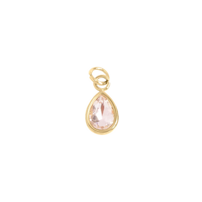 Teardrop Birthstone Charm