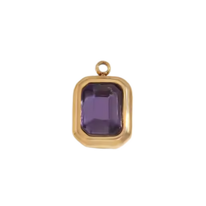 Large Birthstone Charm