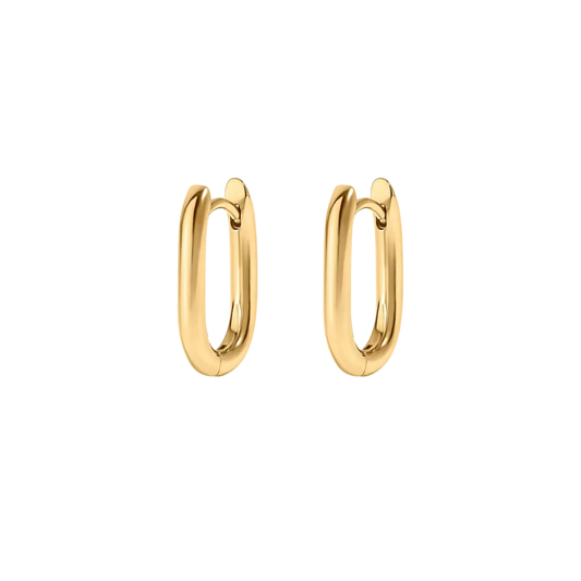 Oval Hoop Earrings
