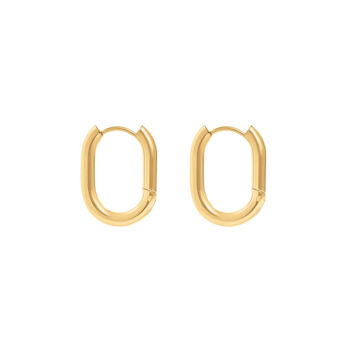 Oval Hoop Earrings