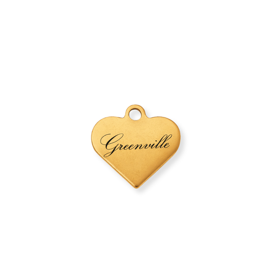Greenville Heart Charm