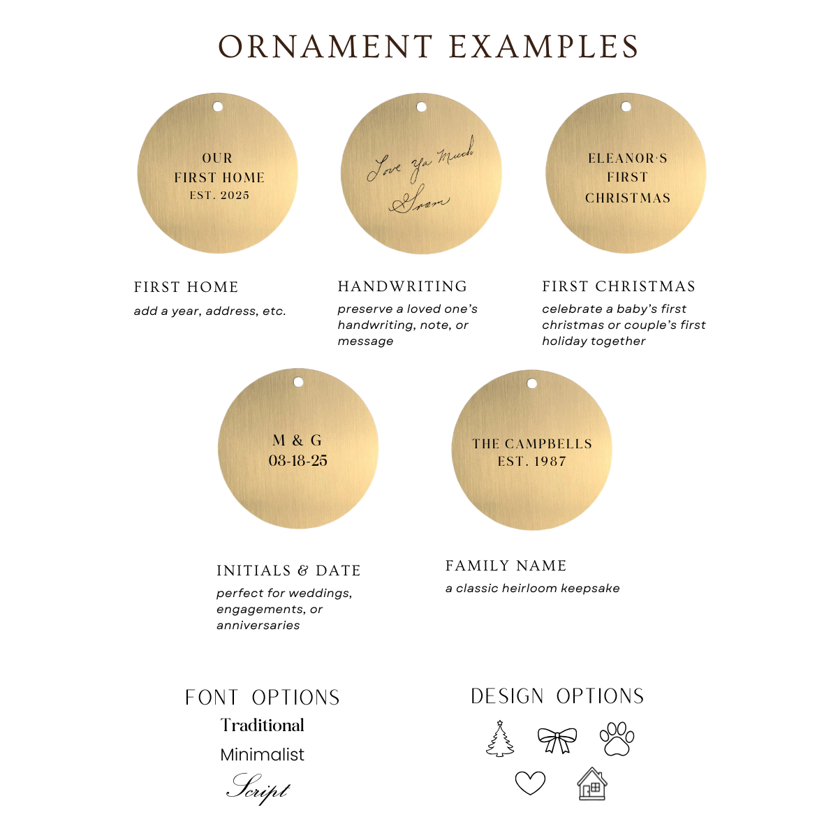 Custom Engraved Ornament