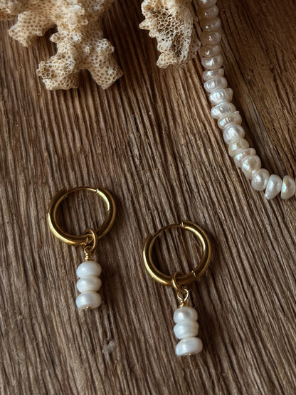 Pearl Stack Earrings
