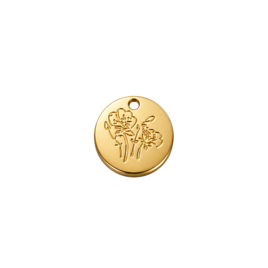 August Birth Flower Disc