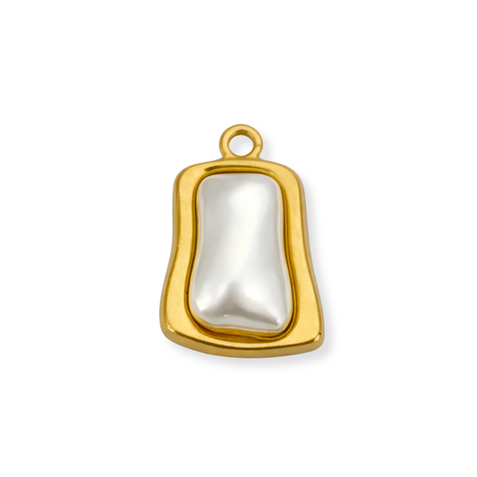Pearl Bezel Charm