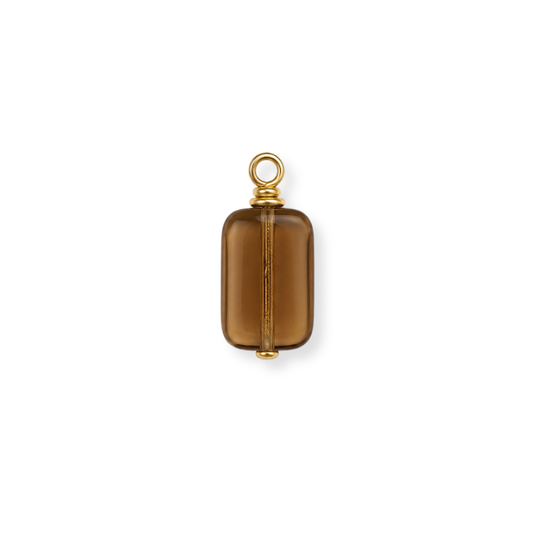 Brown Glass Bead Charm