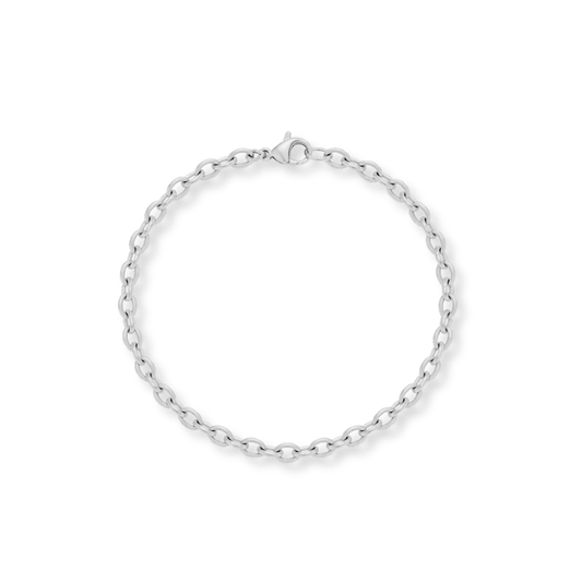 Standard Silver Cable Chain Bracelet