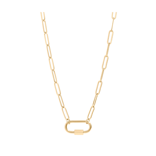 Carabiner Paperclip Necklace