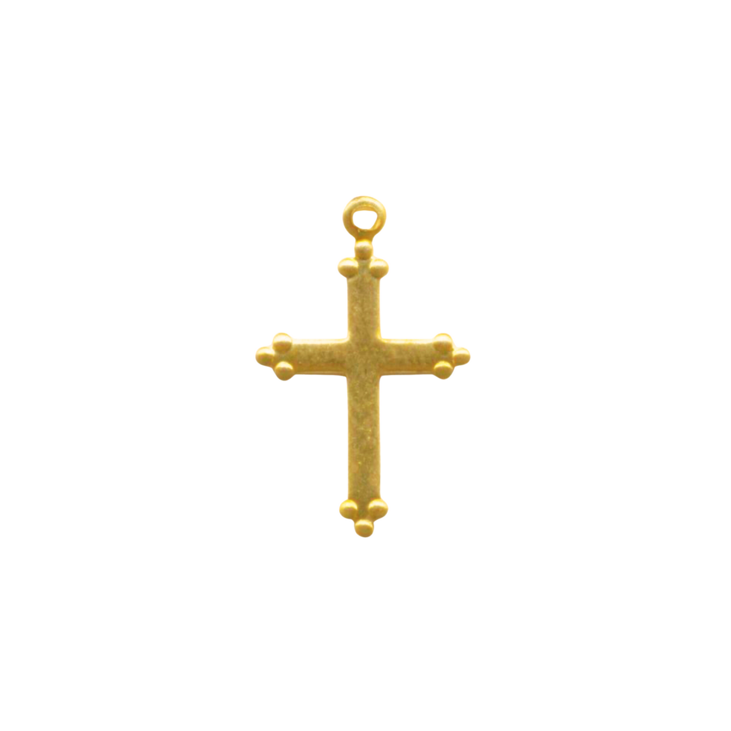 Studded Cross Charm