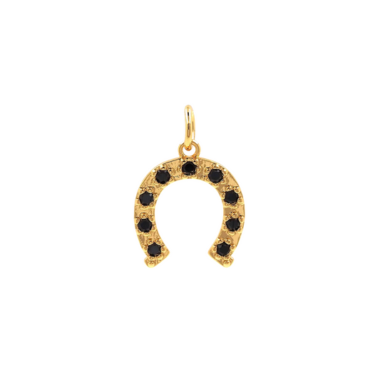 Studded Horseshoe Charm