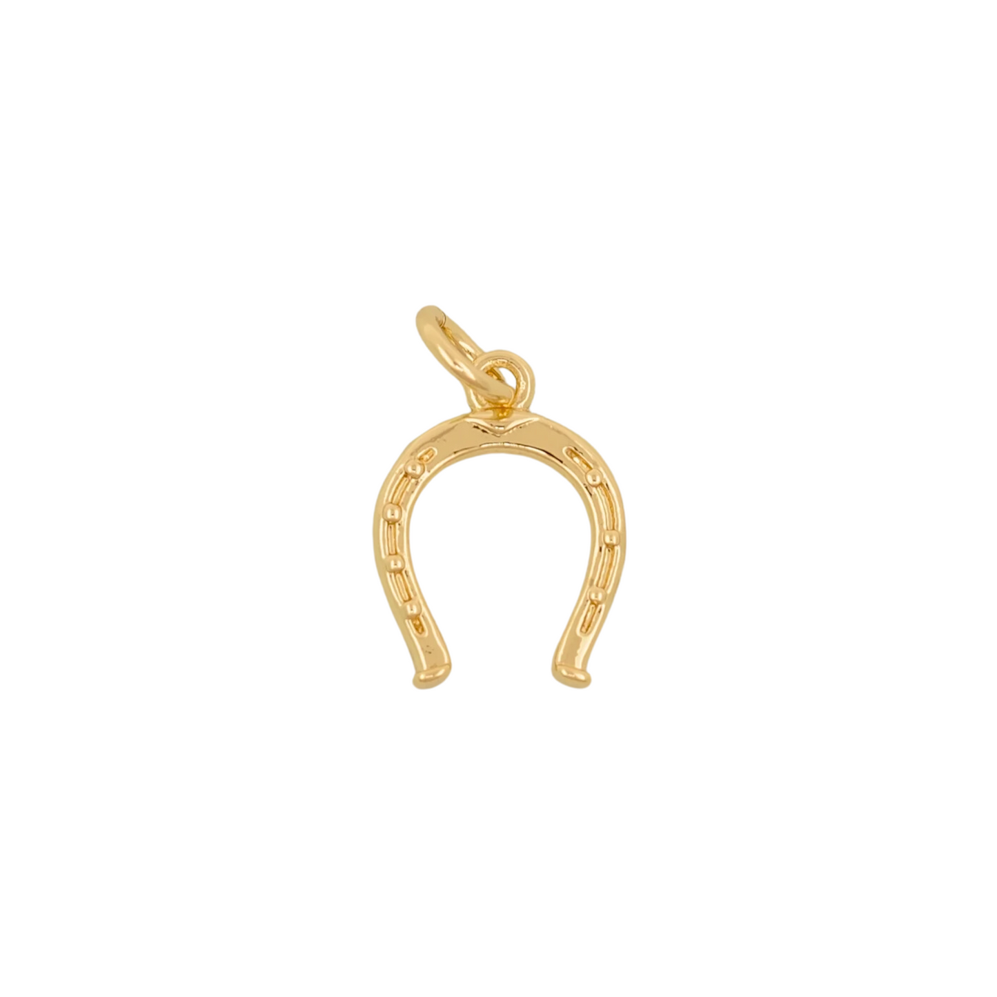 Gold Horseshoe Charm