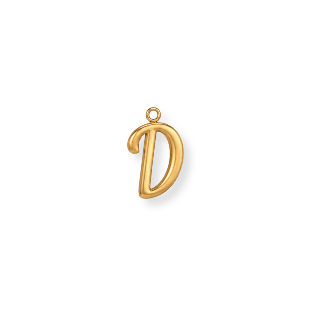 Cursive Letter D Charm