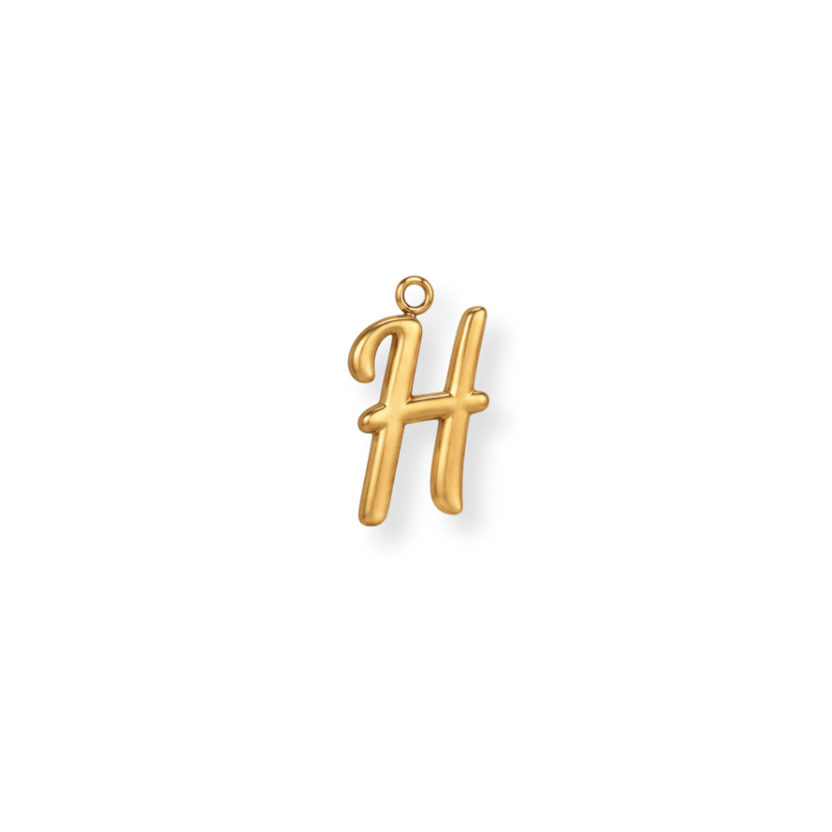 Cursive Letter H Charm