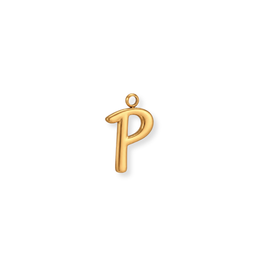 Cursive Letter P Charm