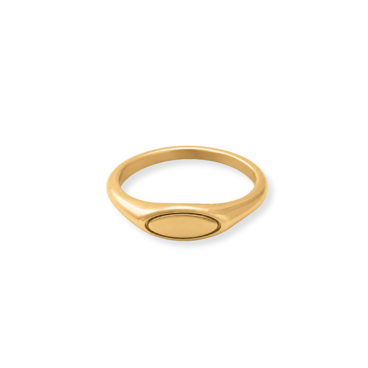 Dainty Oval Signet Ring