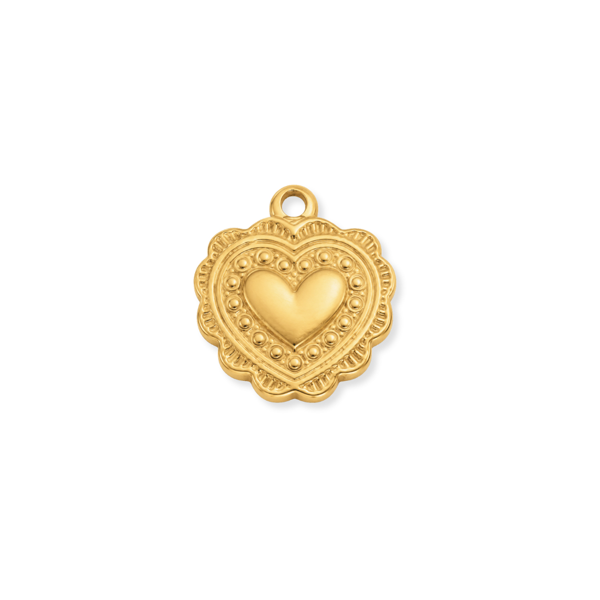 Doily Heart Charm