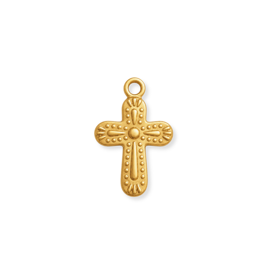Dotted Cross Charm