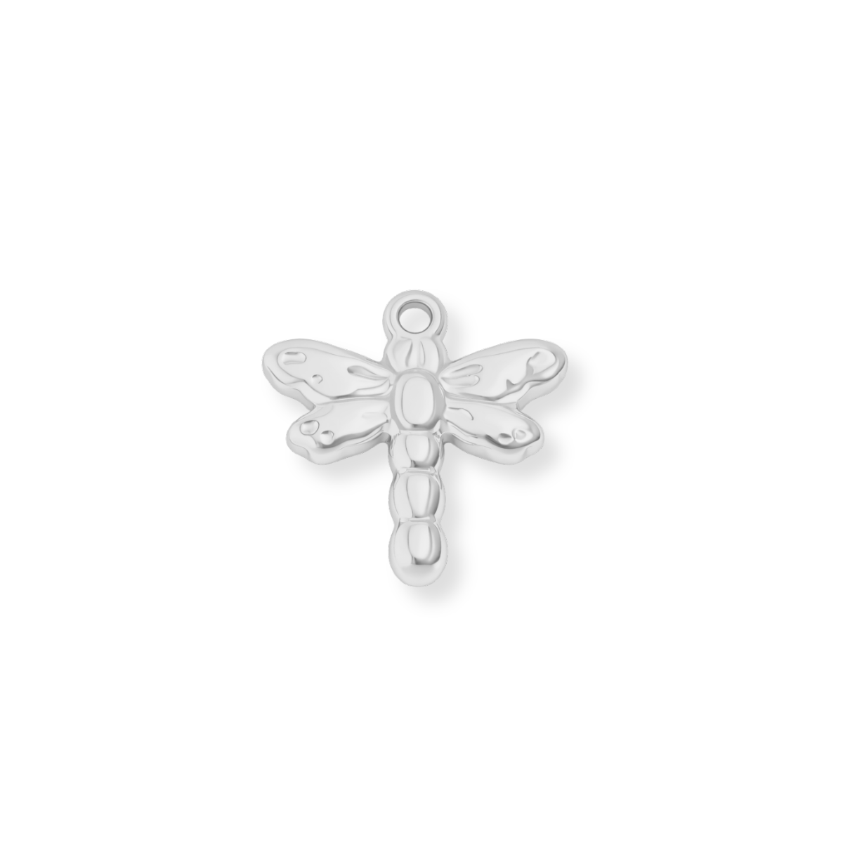 Silver Dragonfly Charm