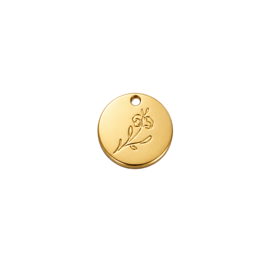 February Birth Flower Disc