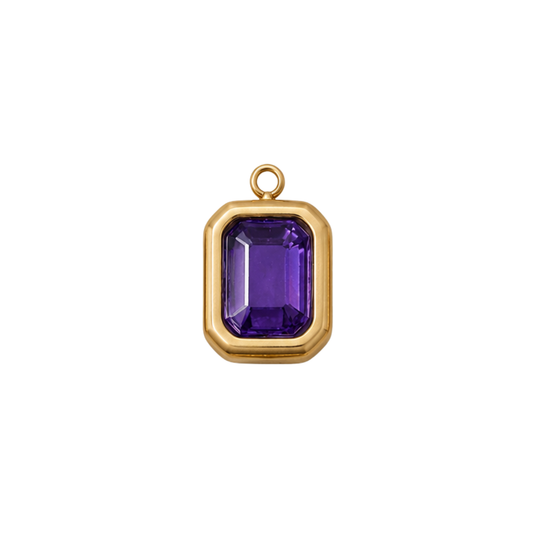 February Large Birthstone Charm