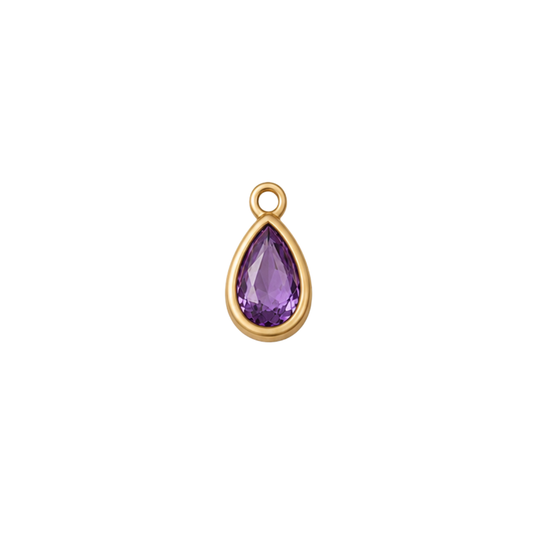 February Small Birthstone Charm