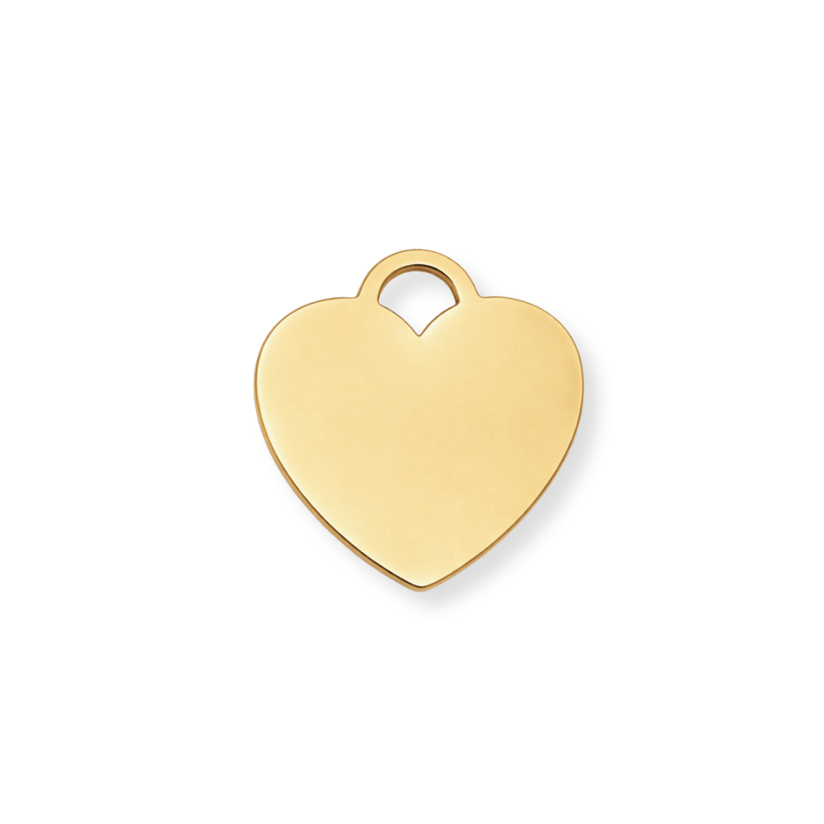 Personalized Flat Heart Charm