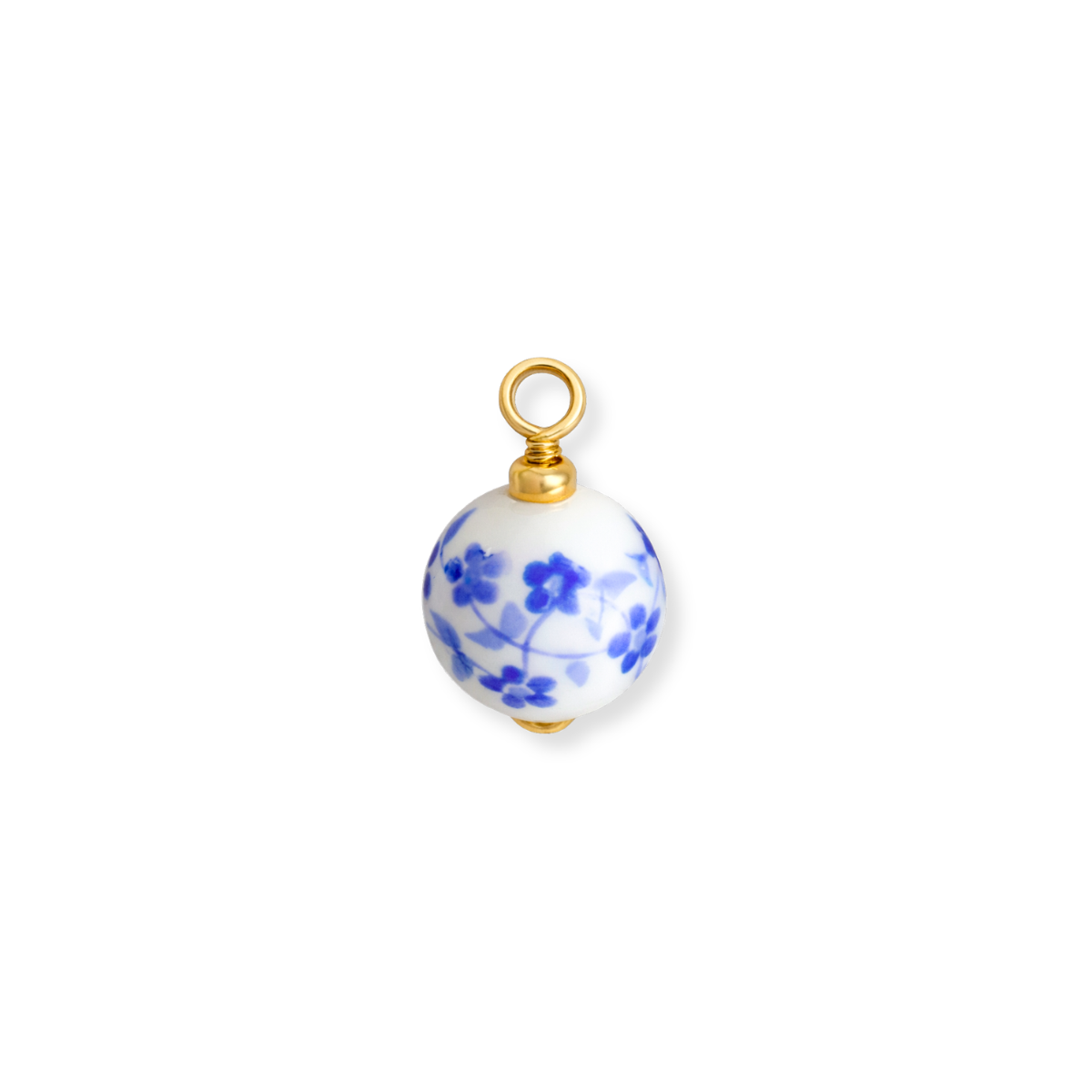 Floral Ceramic Bead Charm