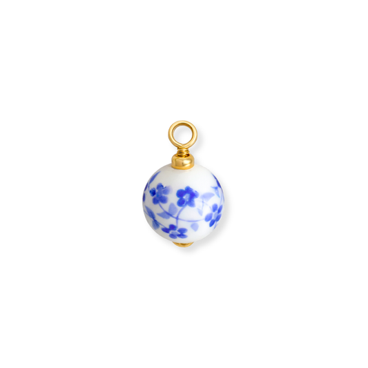 Floral Ceramic Bead Charm